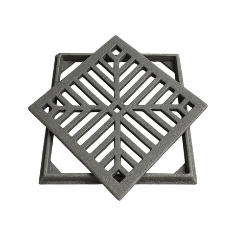 Ralo de Ferro Fundido com Suporte 15x15 cm